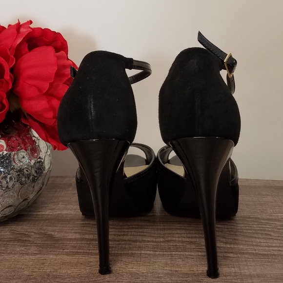 Steve Madden Shoes Heels T-Strap Maggie Black 8 - Picture 4 of 6